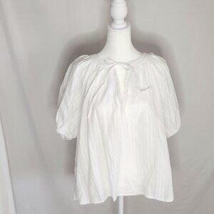 LOFT White Blouse - Medium